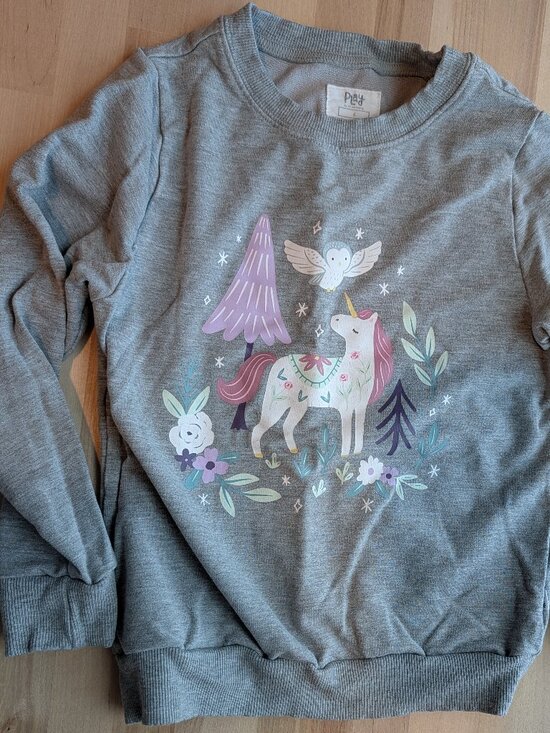Little Sleepies Other - Little Sleepies Play Girls 6 Unicorn Garden Puff Sleeve Crewneck